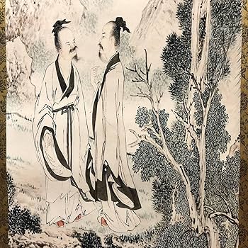 蔵出し 美術　高級品絵　巻き絵　大名家　唐寅　唐伯虎　旧蔵　掛け軸　4本セット Amazon.co.jp: 蔵出し美術高級品絵巻き絵大名家唐寅年唐伯虎旧蔵